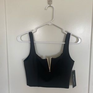 Marciano zip back crop top XS